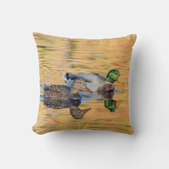 Pair of Mallards Cushion (Front)
