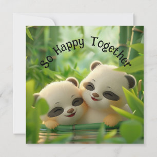Pair of Pandas Invitation