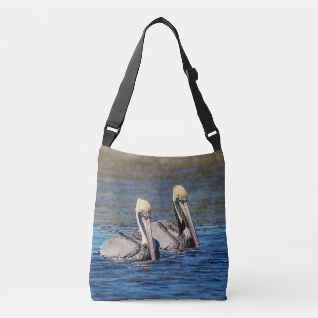 Pair of Pelicans Crossbody Bag (Front)