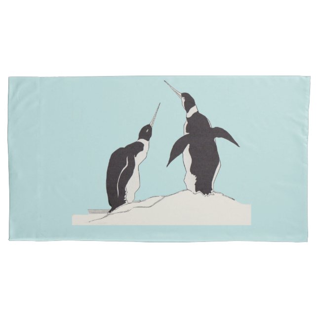 pair of penguins pillowcase (Front)