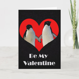 Pair of Penguins Valentine's Day Card