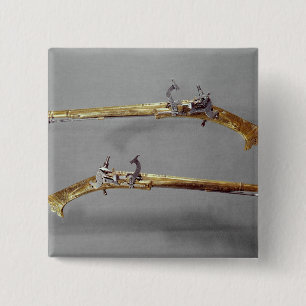 Pair of pistols, 1624-26 15 cm square badge
