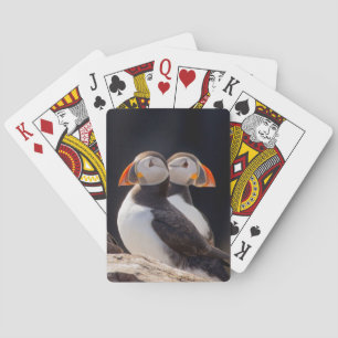 Pair of Puffins Playing Cards