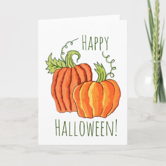 Pair of Pumpkins greeting card