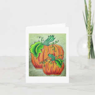 Pair of Pumpkins greeting card