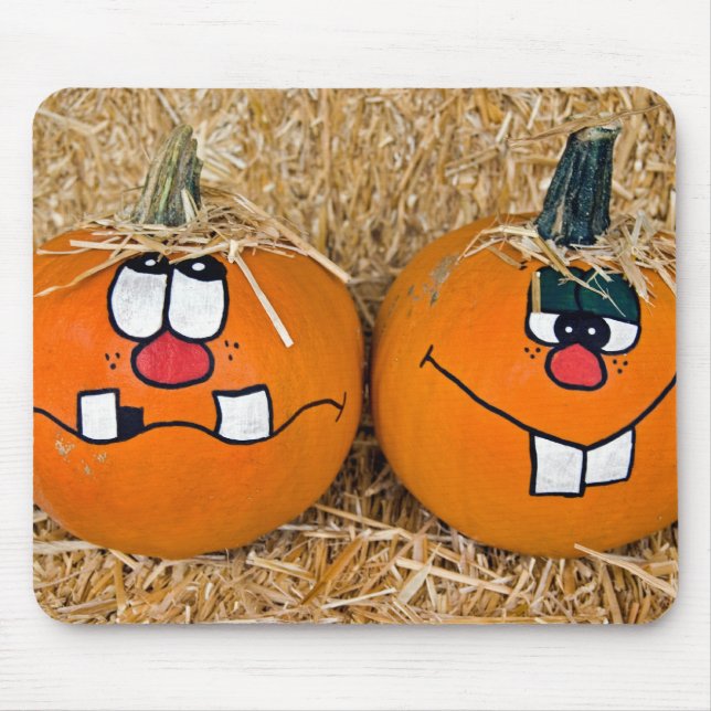 Pair Of Pumpkins Mouse Mat (Front)