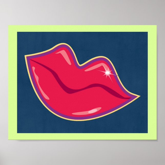 Pair of Red Lips Poster (Front)