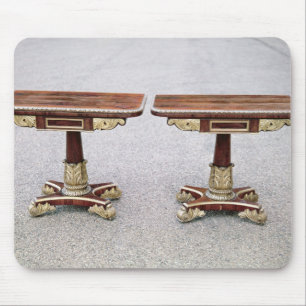 Pair of Regency card tables on quadruple bases Mouse Mat