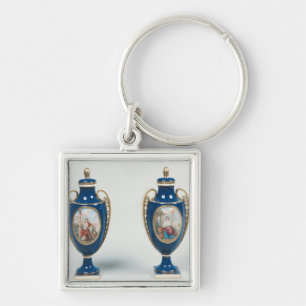 Pair of Sevres vases decorated with allegorical Key Ring