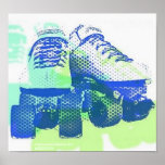 Pair of Skates Pop Art PosterPrint Poster<br><div class="desc">Decorate your home with Derby Pop Art! Show your love for the Derby!</div>