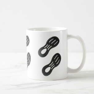 Pair of sportive shoes print coffee mug