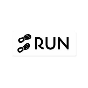 Pair of sportive shoes print rubber stamp