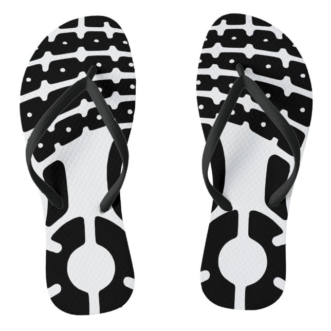 Pair of sportive shoesprint flip flops (Footbed)