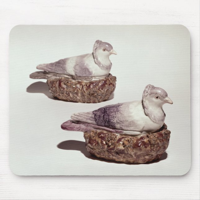 Pair of Staffordshire pottery tureens Mouse Mat (Front)