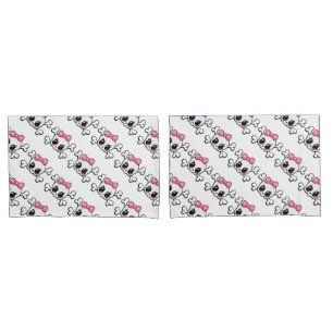 Pair of Standard Size Pillowcases/Skulls Pillowcase