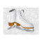 pair of white ice skates