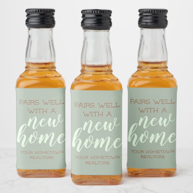 Pair Well With Custom Liquor Bottle Label (Bottles)