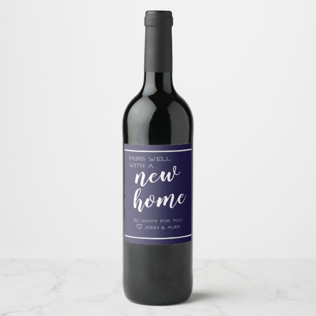 Pair Well With Custom Wine Label (Front)