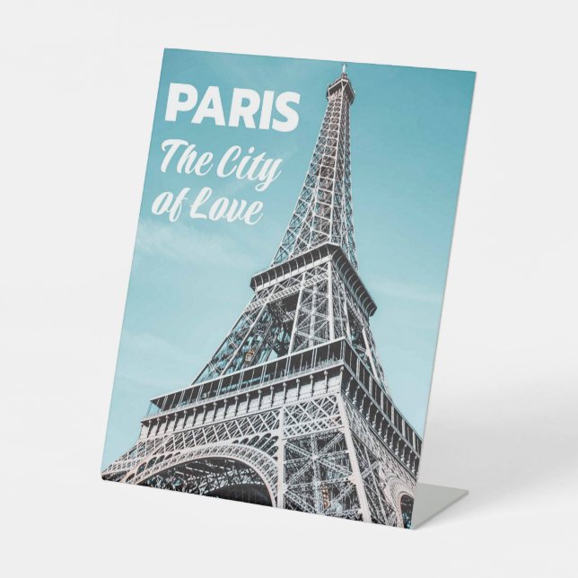 pairs the love city  pedestal sign (Front)