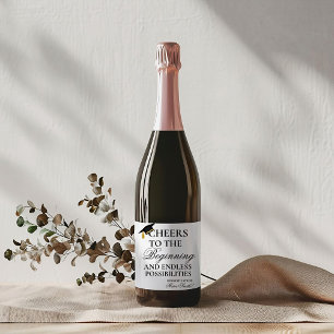 Pairs well With A master degree Graduation gift Wine Label