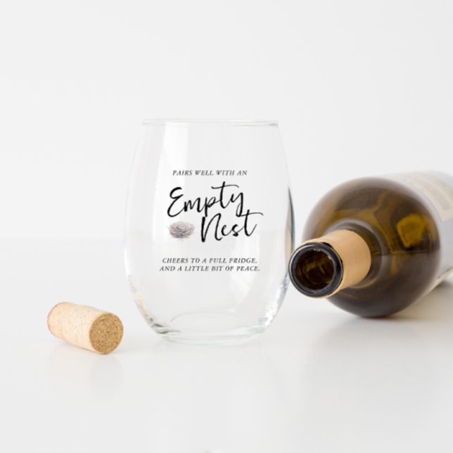 Pairs Well With An Empty Nest Stemless Wine Glass (Creator Uploaded)