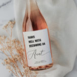 Pairs Well With Baby Announcement Aunt Wine Label<br><div class="desc">Give your sister the ultimate surprise with this "Pairs Well with Becoming an Aunt" wine label! This trendy, minimalistic design is the perfect way to share the exciting news of your pregnancy in a fun and memorable way. Simply attach the label to a bottle of wine (or non-alcoholic drink) and...</div>