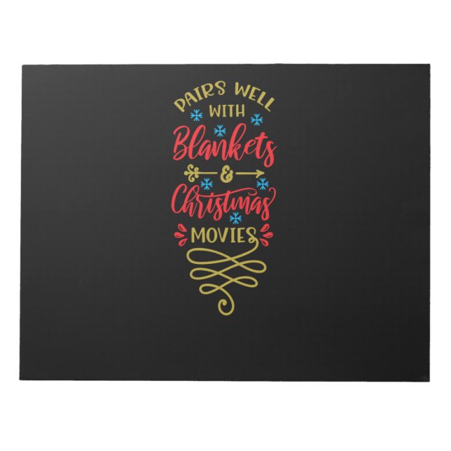 pairs well with blankets notepad (Front)