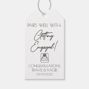 Pairs Well With: Engagement Minimalist Ring Design Gift Tags