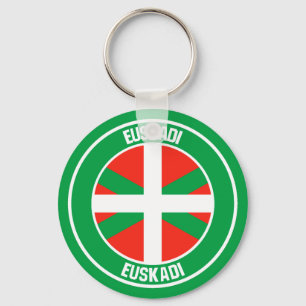 País Vasco Round Emblem Key Ring