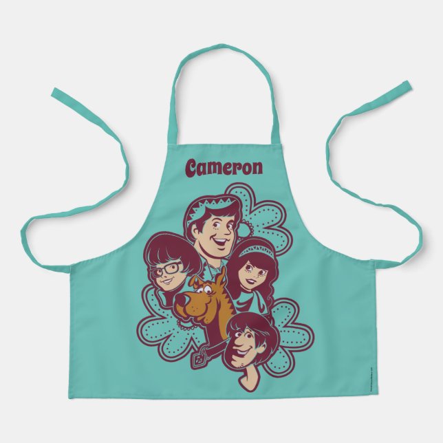 Paisely Flower Scooby-Doo and the Gang Apron (Front)