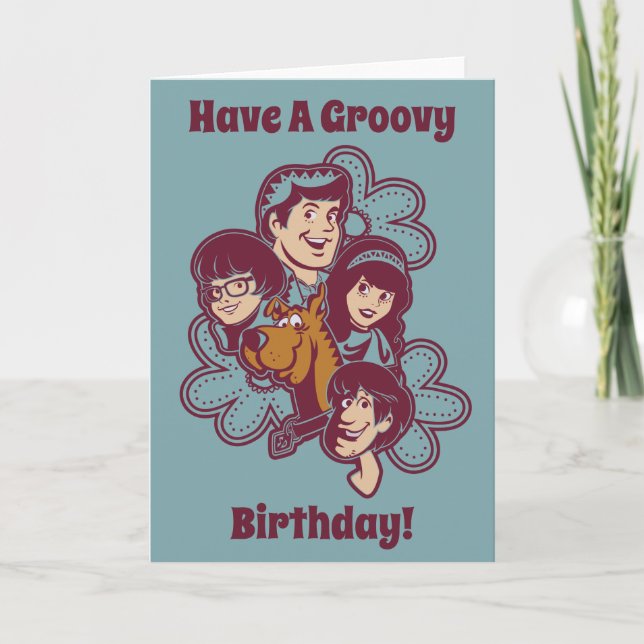 Paisely Flower Scooby-Doo and the Gang Card (Front)