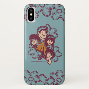 Paisely Flower Scooby-Doo and the Gang iPhone X Case