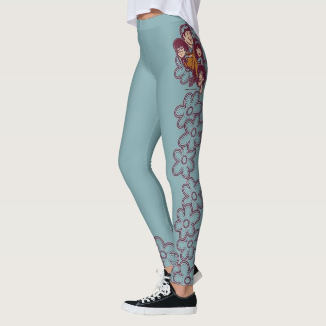 Paisely Flower Scooby-Doo and the Gang Leggings (Left)