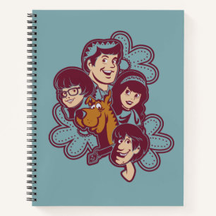 Paisely Flower Scooby-Doo and the Gang Notebook
