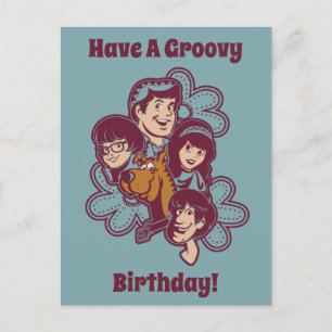 Paisely Flower Scooby-Doo and the Gang Postcard