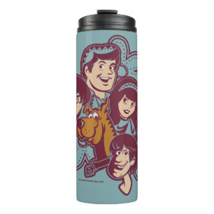 Paisely Flower Scooby-Doo and the Gang Thermal Tumbler