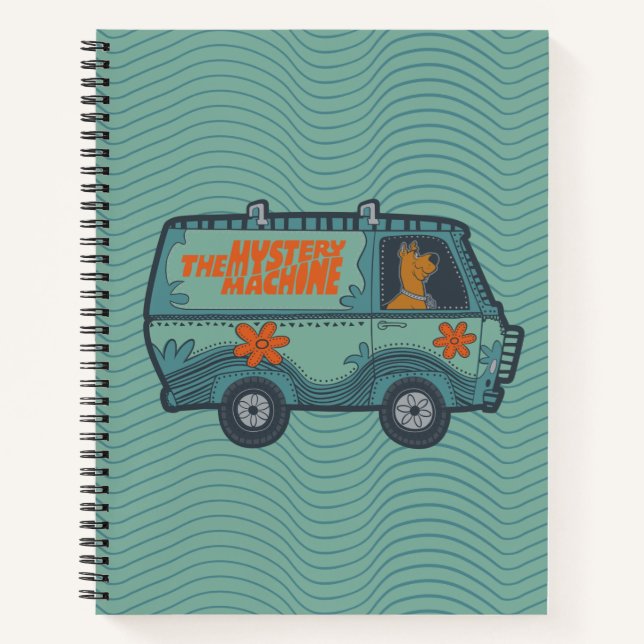 Paisely Scooby-Doo Driving Mystery Machine Notebook (Front)