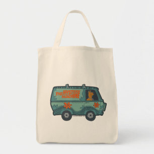 Paisely Scooby-Doo Driving Mystery Machine Tote Bag