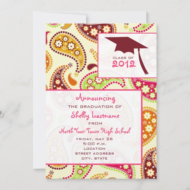 Paisley 2012 Graduation Announcement (Front)
