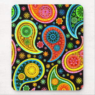 Paisley 2.0-Worm Tones Mouse Mat