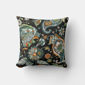 Paisley. A seamless pattern based on the tradition Cushion