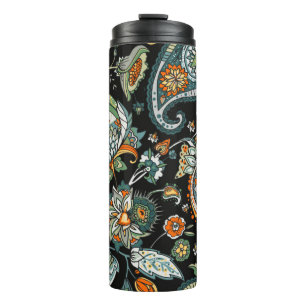 Paisley. A seamless pattern based on the tradition Thermal Tumbler