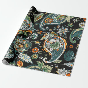 Paisley. A seamless pattern based on the tradition Wrapping Paper
