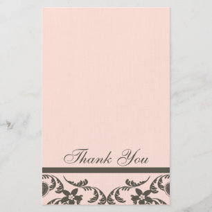 Paisley and Floral Thank You Cards