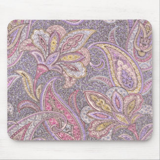 Paisley and flower pattern mouse mat