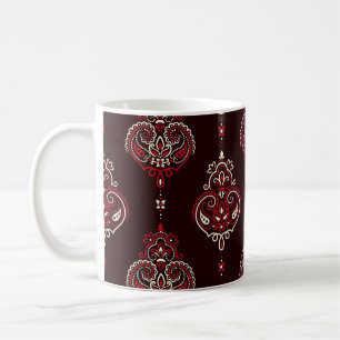 Paisley Bandanna: Boho Vintage Print. Coffee Mug
