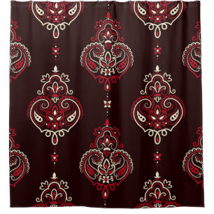 Paisley Bandanna: Boho Vintage Print. Shower Curtain