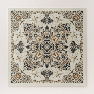 Paisley Bandanna Print Silk Design Jigsaw Puzzle