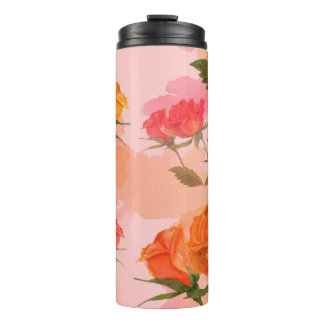 Paisley bandanna print, silk scarf design. thermal tumbler