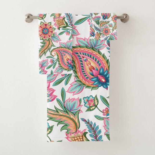 Paisley Bath Towel Set (Insitu)